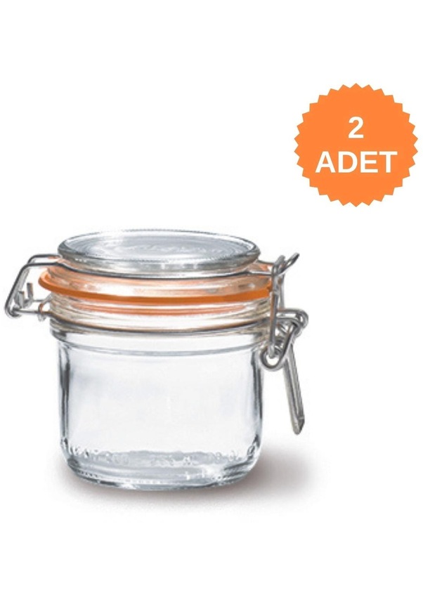 Le Parfait Super Terrines Klipsli/Contalı Cam Kavanoz 200 ML 2 Adet