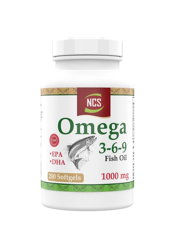 Omega 3 6 9 Balık Yağı 1000 MG 200 Yumuşak Kapsül Fiyatları ve Özellikleri