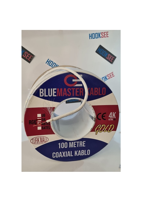 Bluemaster Rg6U4 48Tel 100Mt Makaralı Anten Kablosu (Yeni) Bluemaster Rg6U4 48Tel 100Mt Makaralı Anten Kablosu (Yeni)