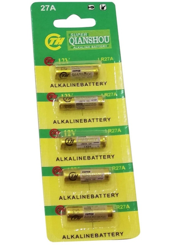 Powermaster Qianshou Lr27a 12 Volt İnce 27a Alarm Pili 5'li Paket ...
