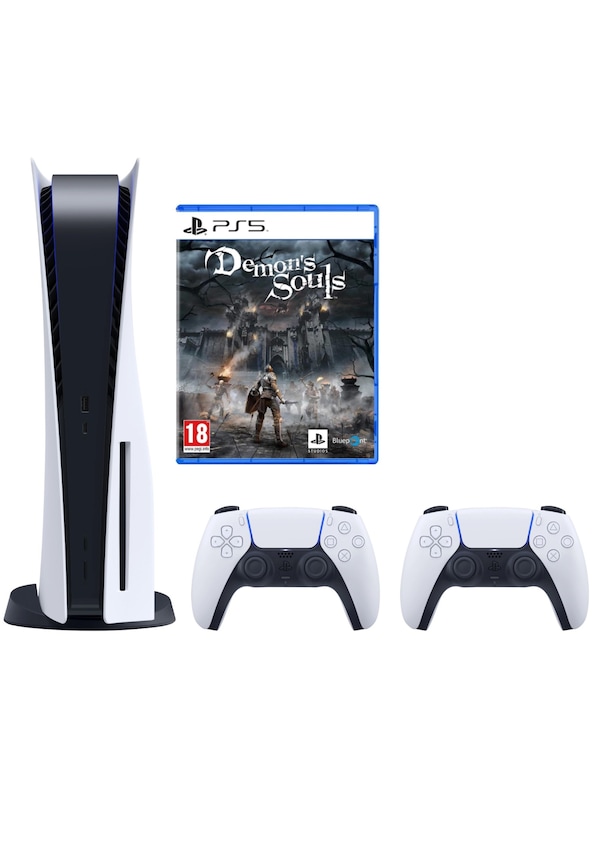 Sony Playstation 5 PS5 Oyun Konsolu + 2. Kol + PS5 Demon's Souls (İthalatçı Garantili)