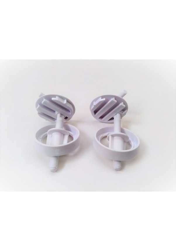 Resim Klozet Kapak Montaj Vidası - klozet Kapağı Ayarlanabilir Kızaklı 