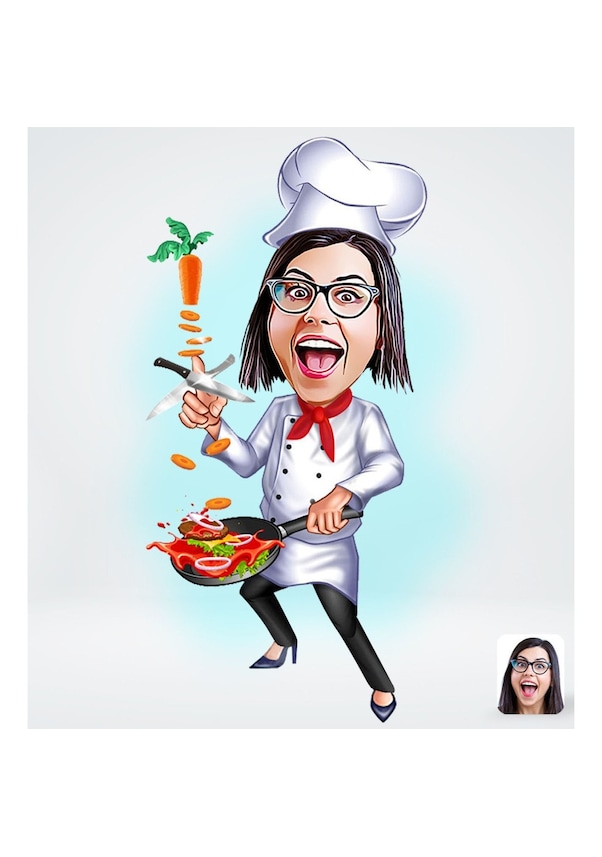 Kişiye Özel Kadın Chef Karikatürlü Sosyal Medya Dijital Profil Foto (536101081) Kişiye Özel Kadın Chef Karikatürlü Sosyal Medya Dijital Profil Foto (536101081)
