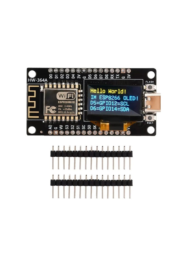 Nodemcu Esp8266 0.96 Inch Oled Ekran İle Birlikte Type-c Geliştirme ...