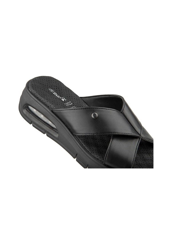 Resim Muya Kihi Anatomik Air Max Tabanlı Topuk Dikeni Kadın Terlik Siyah 