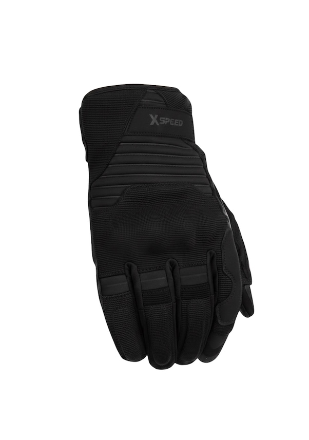 Resim Xspeed Comfy En/ Tse 13594 Sertifikalı Yazlık Korumalı Motosiklet Eldiveni Siyah 