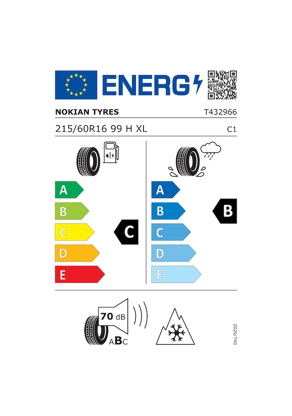 Resim Nokian Tyres 215/60 R16 99H XL Snowproof 1 Kış Lastiği 2023 