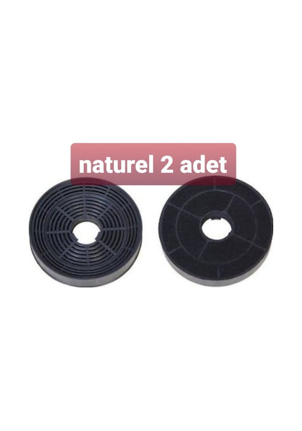 Resim Naturel Karbon Filtre 2Adet Bacasız Kullanım Aparatı Kömür Filtre - 428950696 