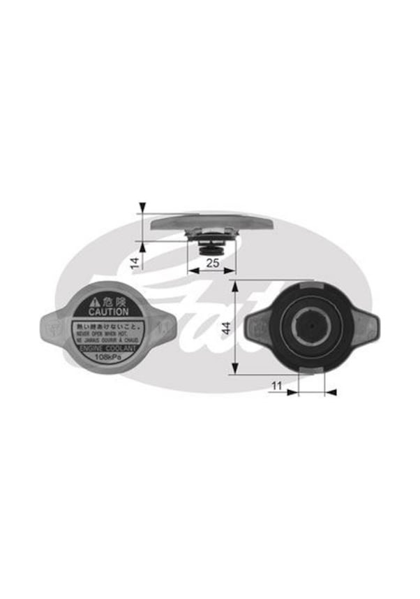 Gates Rc134 Radyator Kapagı Honda Cıvıc Toyota Corolla Suzukı Vıtara ...