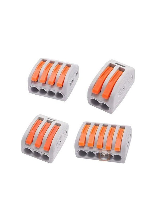 Resim Pct-213 Hızlı Bağlantı Klemensi 3 Pin-mandallı Vidasız Buat Terminali 32a 