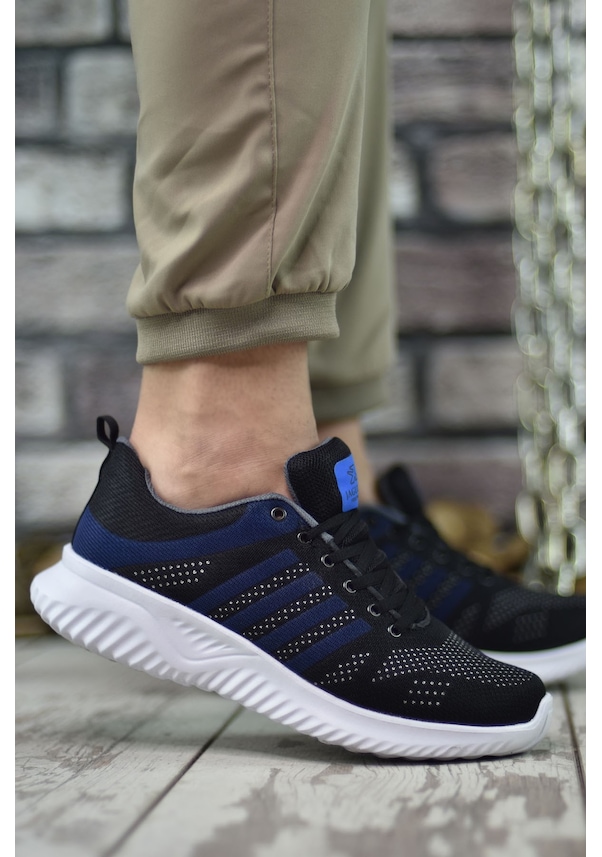 Riccon Siyah Mavi Gümüş Erkek Sneaker 0012SORLOTH