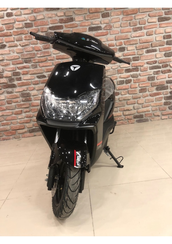 Resim E-mon Mondial Rıgby Elektrikli Motosiklet Siyah 