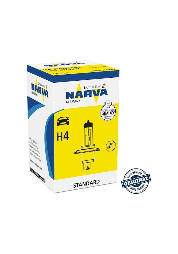 Resim Narva 12V H4 Ampul 60 55W Standart 