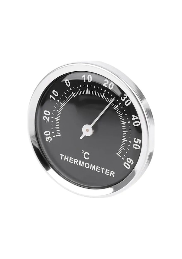 Resim Maoyaya 58mm Mini Araba Termometresi -30 C +60 C Çift Taraflı Etiketli 