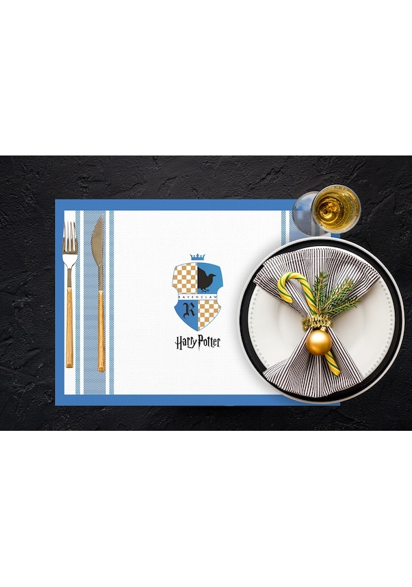 Resim Adawall Home Hogwarts Houses Kumaş Amerikan Servis 4'lü Set Çok Renkli 