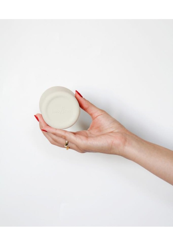 Resim Babyjem - Silikon Bardak + Silikon Mama Kaşığı Ekru Silikon Bebek Beslenme Seti 