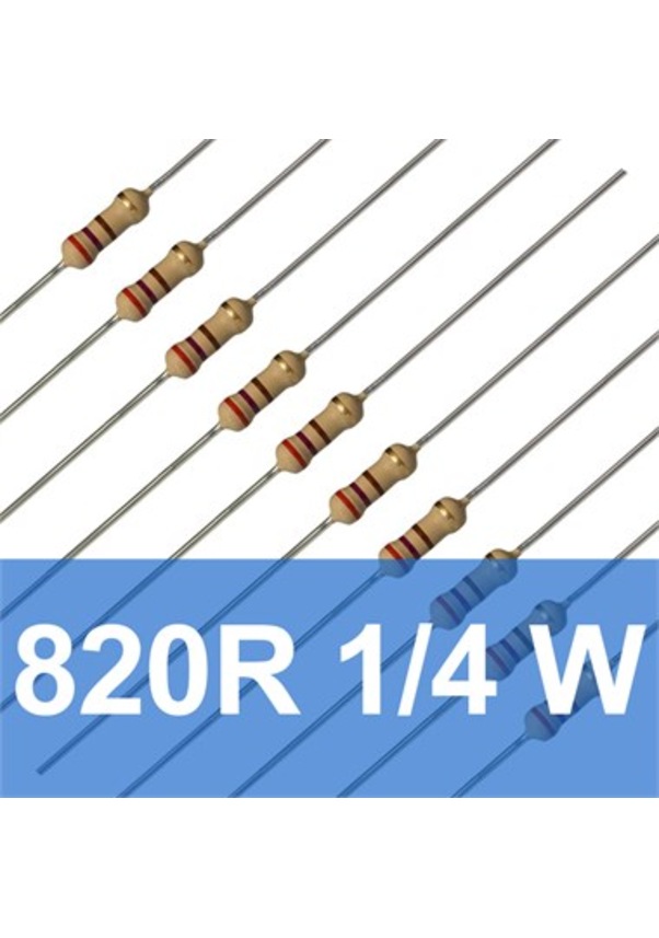 820R 1/4W Direnç (10 Adet) 820 Ohm Fiyatları ve Özellikleri