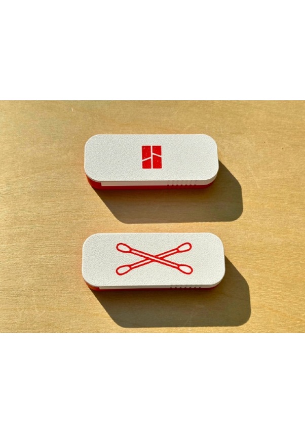 Resim Sürgülü Kulak Pamuk Çubuk Kutusu / 1 Adet 