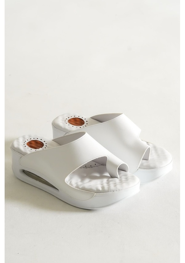 Resim Tools Balon Taban Beyaz Kadın Terlik Çok Renkli 