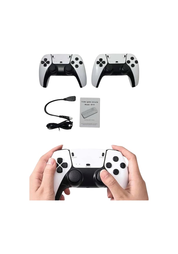 Resim Taşınabilir Retro Oyun Çubuğu Kablosuz Oyun Kolu Seti 