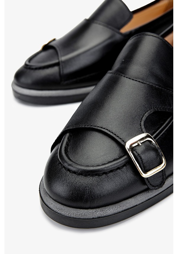 Resim Valmenti Kadın Hakiki Deri Siyah Deri Casual Ayakkabı 51 144-7001 Bn Ayk Sk24-25 Sıyah Dr Siyah Deri 