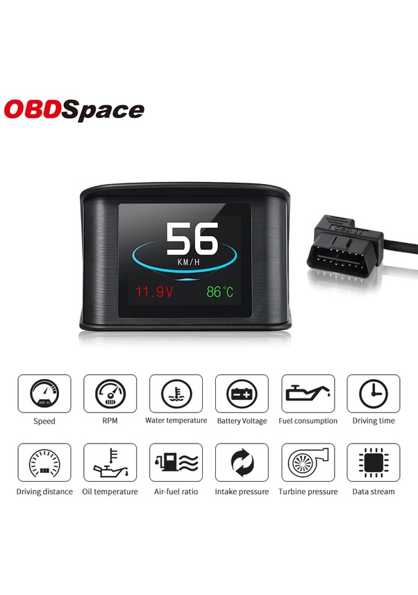 Yeşil-obdspace P10 Obd2 Tarayıcı Profesyonel Araba On-board Bilgisayar ...