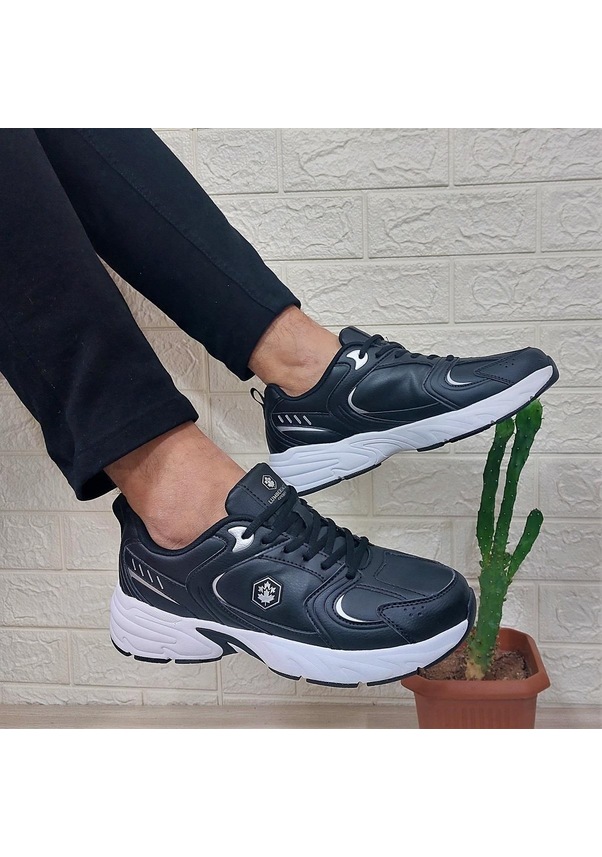 Resim Lumberjack Pol Pu Siyah Memoryfoem Rahat Taban Spor Ayakkabı Siyah 