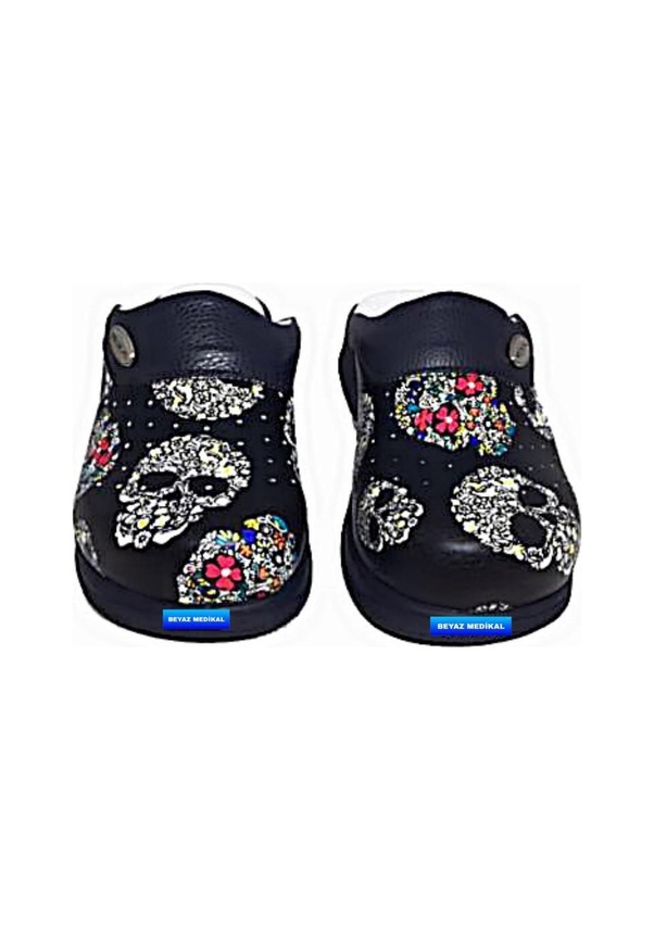 Resim Hipokrat Kuru Kafa Desenli Tam Ortopedik Sabo Terlik 