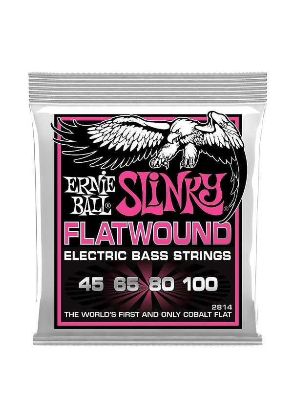 Ernie Ball P02814 Super Slinky Flatwound Bass Set Takım Tel Bas G