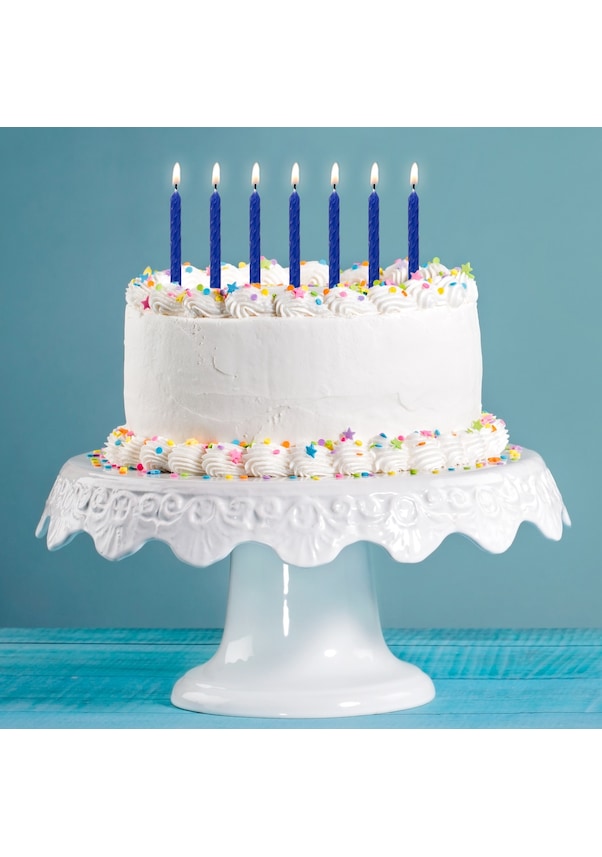 Trendxcraze Mavi Renk Doğum Günü Evlilik Yıldönümü Pasta Mumları 10 Adet  Fiyatları ve Özellikleri