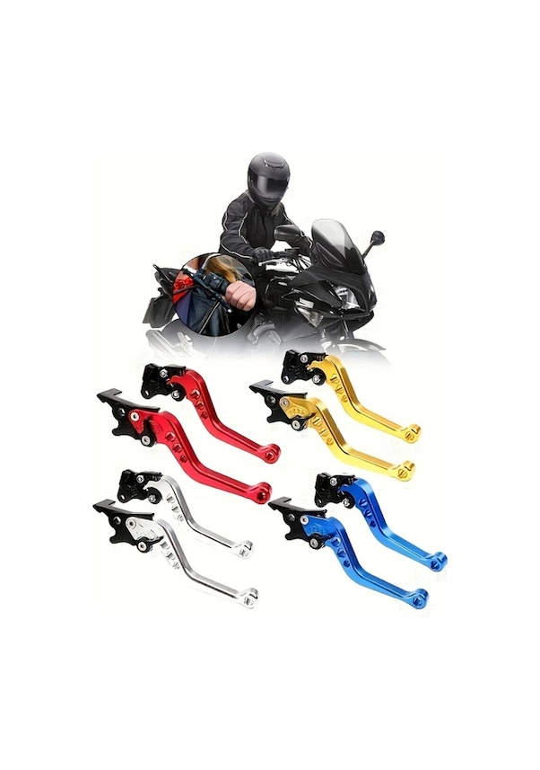 Resim Chuangyinshop Black Elektrikli Motosiklet Gy6 Ayarlanabilir Gidon Ghost Fire Modifikasyon Alüminyum Ön Arka Disk Fren 