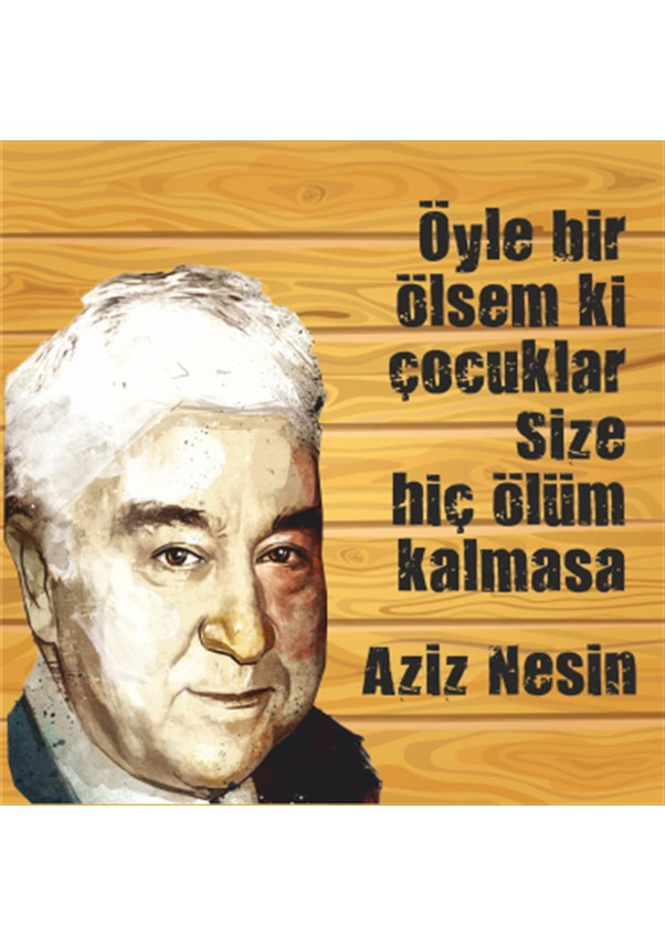 Aziz Nesin Edebiyat Kare Retro Ahşap Poster Fiyatları Ve Özellikleri