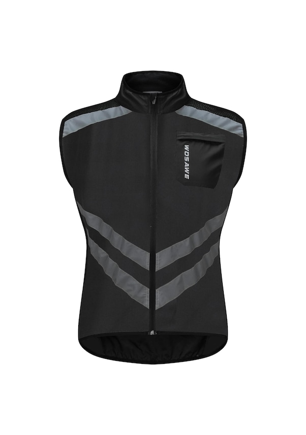 Wosawe Giacca Da Ciclismo Antivento MTB Bike Riflettente Hi Viz - Foto 5