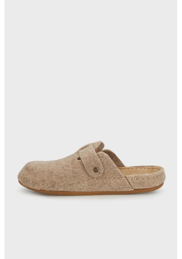 Resim Lela Kemerli Keçe Kışlık Ev Bayan Terlik 6711001 Vizon 