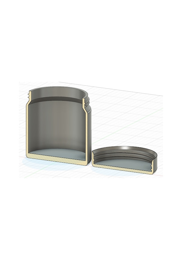 Resim Opencart Kapaklı Dişli Kavanoz Sadece Plastik Aparattır 