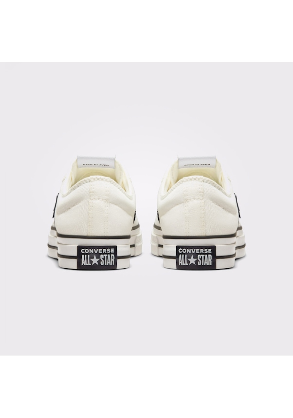 Resim Converse Star Player 76 Premium Canvas Unisex Beyaz Sneaker Düz A01608c Beyaz 