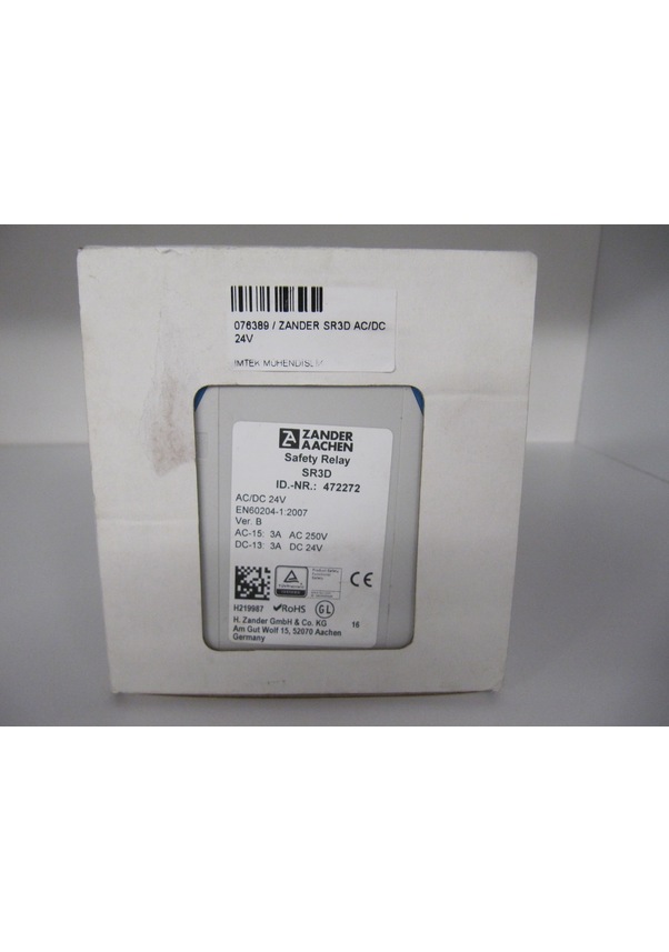 Zander Sr3d 472272 Ac/dc 24v Safety Emergency Stop Relay Fiyatları ve