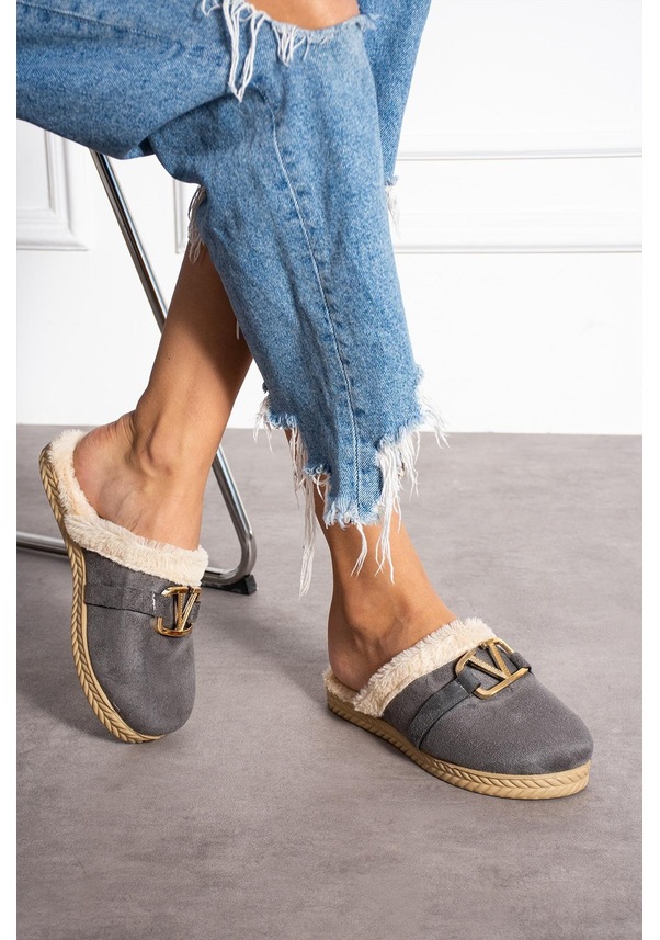 Resim Modafrato Vıvıan Kadın Ev Terliği Kışlık Terlik Çeyiz Bohça Misafir Terliği 001 