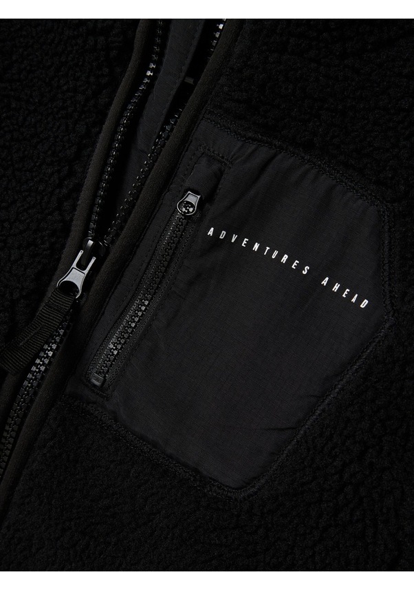 Resim Name It Nknmattıa Sherpa Unisex Çocuk Ceket 13241683 Siyah 