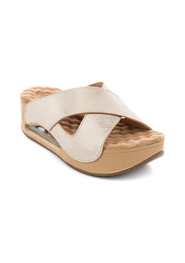 Resim Muya Penelope Anatomik Air Max Tabanlı Topuk Dikeni Kadın Terlik Altın 