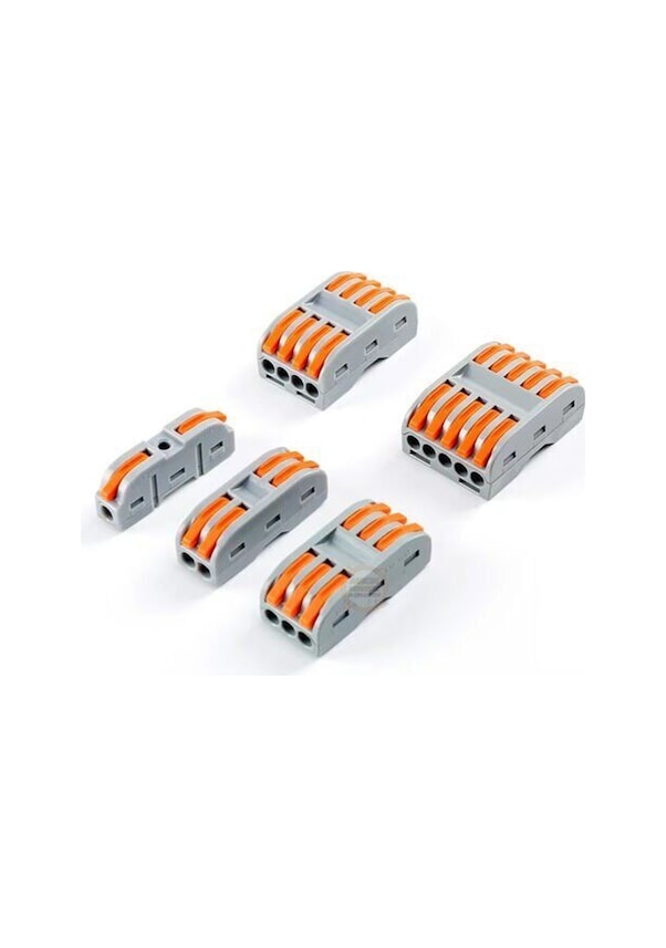 Resim Pct-222 2-giriş 2-çıkış Kablo Birleştirici Klemens-mandallı Vidasız Buat Terminali 32a 