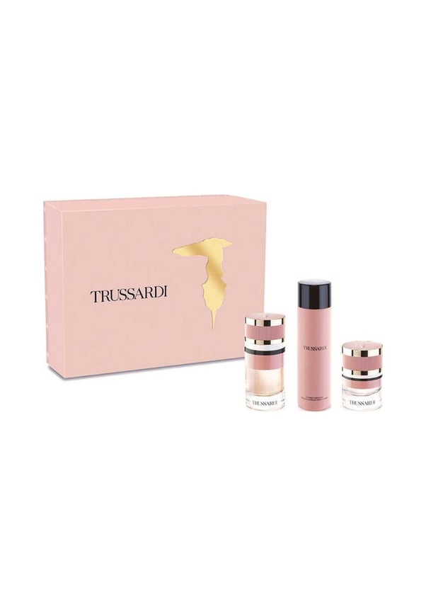 Coffret Trussardi Femme – Parfum EDP 90 Ml + Lait Pour Le Corps 200 Ml, Neuf