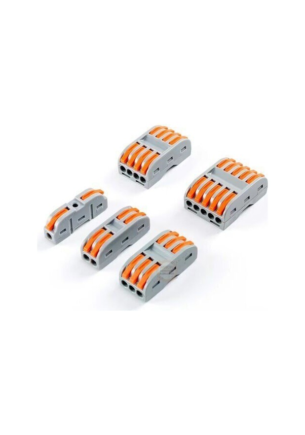 Resim Pct-223 3-giriş 3-çıkış Kablo Birleştirici Klemens-mandallı Vidasız Buat Terminali 32a 