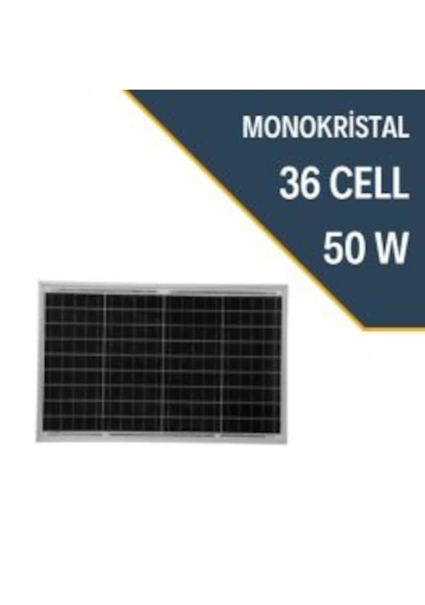 50 W Monokristal Güneş Paneli 50 Watt A Grade Solar Panel 12v