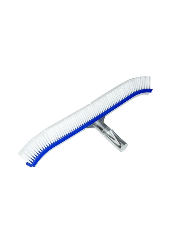 Resim Kavisli 45'Lik Alüminyum Destekli Plastik Telli Havuz Fırçası 