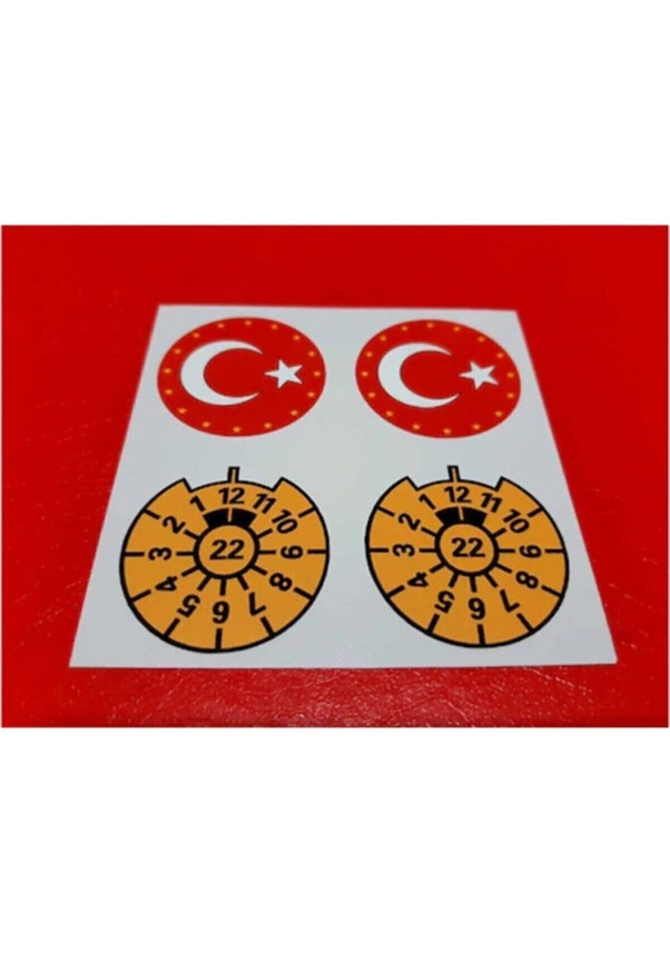 Türk Bayrağı Plaka Pul Sticker Türkiye Plaka Sticker Avrupa Birliği