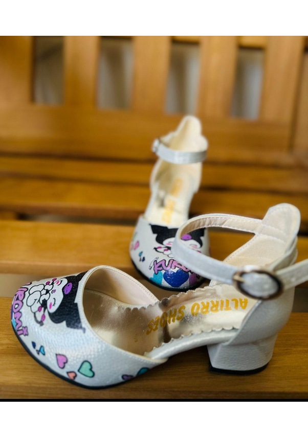 Resim Gala Kuromi Baskılı Topuklu Ayk Gri 