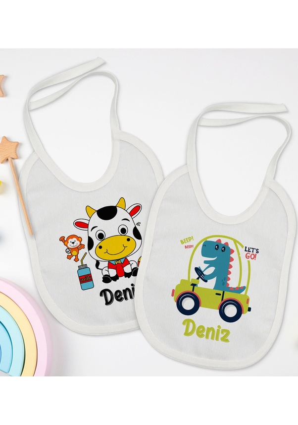 BK Kids Kişiye Özel İsimli 2’li Beyaz Mama Önlüğü-14 BK Kids Kişiye Özel İsimli 2’li Beyaz Mama Önlüğü-14