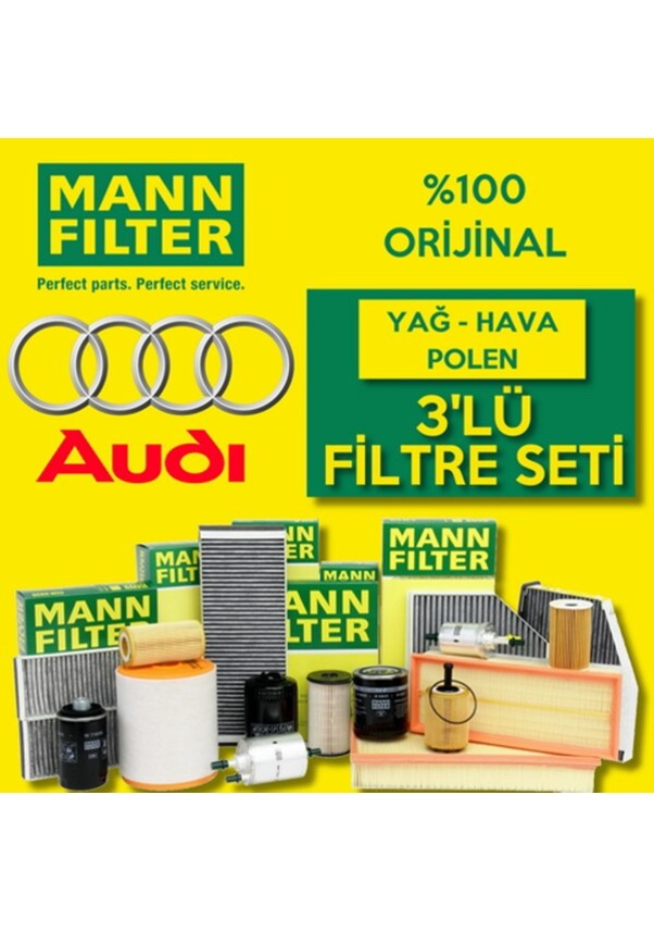 Audi A3 1.6 Tdı Mann Filtre Bakım Seti 20092013 (495301936) Fiyatları