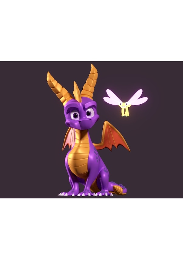 Resim Opencart Spyro Heykeli - Reigned Trilogy Sadece Plastik Aparattır 
